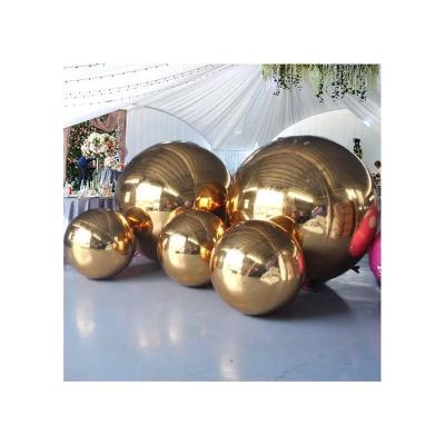 China All Event Decorations 1m Inflatable Mirror Inflatable Silver Balloon Mirror Ball for sale