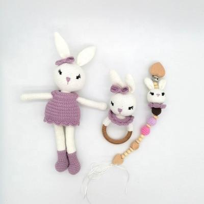 China Soft Toy Hot Sales Lovely Handmade DIY Baby Soft Toys Crochet Stuffed Animal Bunny Crochet Toys for sale