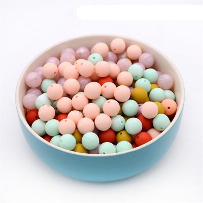 China Soft Toy Series Shape Soft Chew 9mm 12mm 15mm 19mm Beads Silicone Teething Beads For Jewelry Bracelets Making for sale