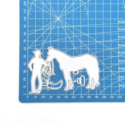 China Europe Album Cutting Die Metal Dies Human Embossed Horse for DIY Scrapbooking Album Paper Card Engraving for sale