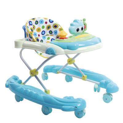 China Wholesale Popular Rubber Baby Walker Baby Learn To Walk PU Wheel Toys With MusicBaby Walkers Exercise To Walk for sale