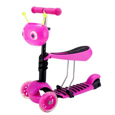 China Popular China Wholesale Price Kick Scooter 3 Aluminum Materials In 1 Times Kids Kick Scooter For Sale With PU Wheels for sale