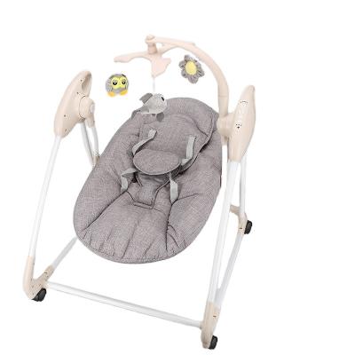 China Contemporary Electric Multifunctional Remote Control Baby Bouncer 3-in-1 Baby Cradle Egg Cradle Egg Swing Chair for sale