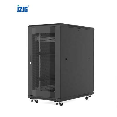 China Server Room/Data Center Server Rack/Network Cabling 19 inch 22u 600*800 mesh door data center network server cabinet for sale