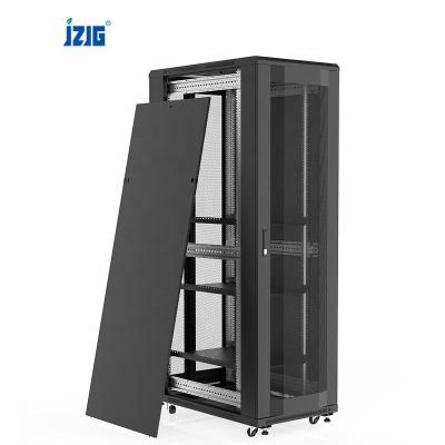 China Server Room/Data Center Server Rack/Network Cabling 2022 Easy Installation Data Center 19 Inch Sever Rack 800*1200mm Mesh Door Server Cabinet for sale