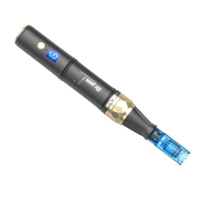 China 2023 Latest Digital Wireless Face Lift Dr.pen A8S Black&Gold Derma Pen 6 Levels Microneeding Dr. Pen With Anti-Backflow Cartridges for sale