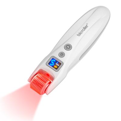 China Wireless Micro Current System Bio Face Lift Roller G5 EMS Derma Roller With Led Light Roller for sale