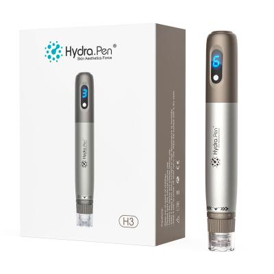 China New Design Hydra H3 Rechargeable Pen 6 Speeds Face Lift With Low Battery Wireless Microneedling Pen Electric Skin Care Derma Pen for sale