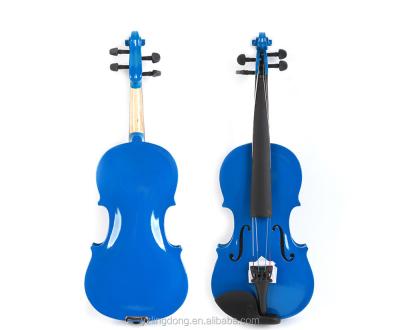 China Advanced Basswood Chinese Black/Pink/Blue White 4/4 Color Violin for sale