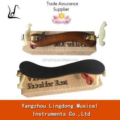 China Antique Violin Flame Solidwood Adjustable Violin Shoulder Rest 4/4 for sale