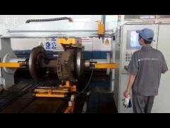 350T Double Head Horizontal Wheelset Press CNC Controlled