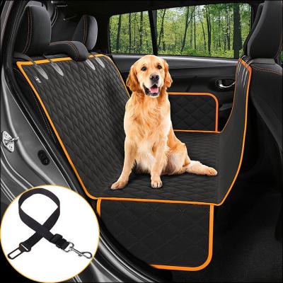 China Large Pet Car Seat Cover Mat Waterproof Ecofriendly Large Xl Dogs Travel Waterproof Back Protector Custom For Pets With Belt for sale