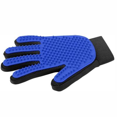 China Amazon Best Seller Stocked Pet Grooming Glove Brush Deshedding Brush Glove for sale