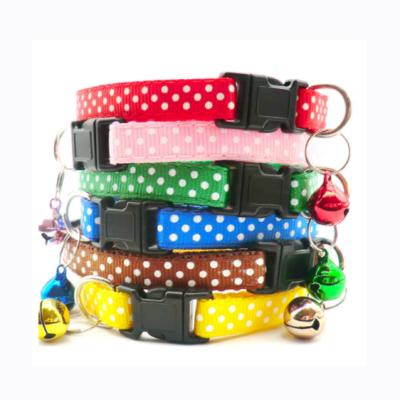 China Wholesale Custom Pet Accessories Forming Collars For Dogs Polka Dot Cat Collar for sale