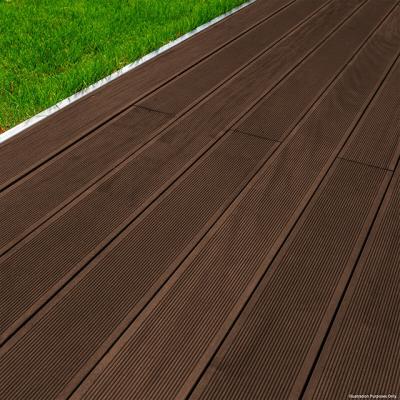 China Outdoor Decking Composed of traditional anti-slip wpc decking boards wood plastic for sale