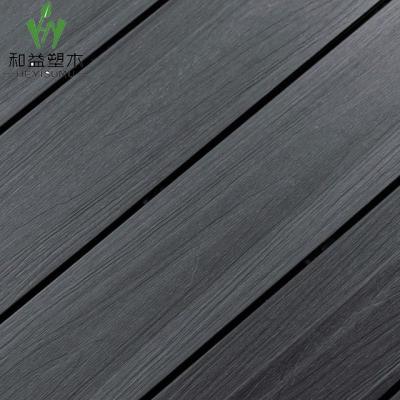 China Contemporary Exterior Cavity Solid Wood Coextrusion WPC Plastic Composite Decking for sale