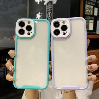 China Shockproof Shockproof TPU and PC Hard Back Cover for iPhone Xs Max Xr 8 Plus Acrylic Clear Case for iPhone 13 Lens Protector for sale