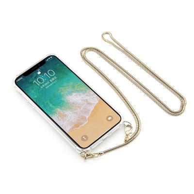 China Luxury shock absorption smartphone neck strap mobile phone accessories for iphone 7 8 x xs xr necklace chain phone case strap for sale