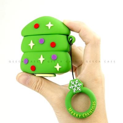 China 2020 Christmas Gift Ideas Cute New Products Silicone Cases For Airpods Christmas Tree Christmas Case for sale