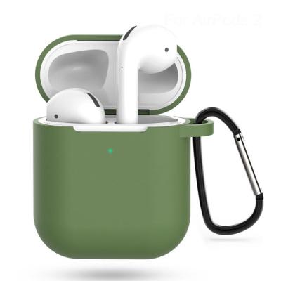 China Mini Soft Green Color Lightweight For Airpods Earphone Case Colorful, For Airpod 2 Case Silicone Cover for sale