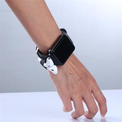 China Soft\Comfortable\Safety\Flexible Silicone Case Holder Anti-lost Wrist Band For Airpod Watch Band Holder for sale