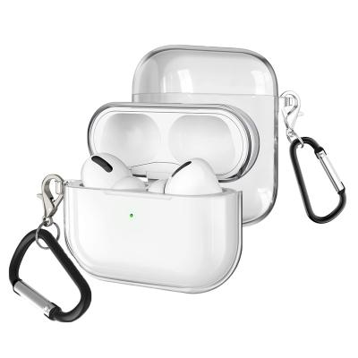 China Pro Silicone Soft Air Pods Soft Case Keychain Anti-lost Ear Hooks Covers For Airpod Clear Soft Case for sale