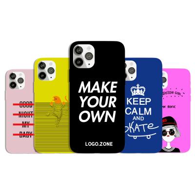 China Good Quality Anti-drop Phone Covers Custom Printing Soft Silicone Cell Phone Case For iPhone 11 Custom Phone Covers for sale