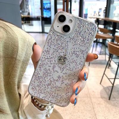 China Shockproof For iPhone Cover With Bling Sparkles Glitter New For iPhone 13 Pro Max Case 2022 For iPhone 13 Case Glitter Rose Pink for sale