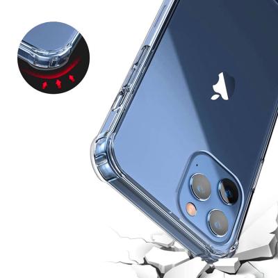 China Clear Acrylic Anti-drop Bumper TPU Back Cover Phone Case For iPhone 8 Plus 12 Case Soft Hard Acrylic 2021 for sale