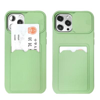 China Shockproof Phone Case for iPhone 11 and 12 Series Card Slot Holder Case Shockproof Wallet for iPhone 12 Case with Card Holder for sale