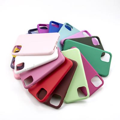 China Anti-drop For iPhone 11 Pro Full TPU Colorful Phone Protective Case Shell Cover 1.5mm TPU For iPhone 12 13 Color Case for sale