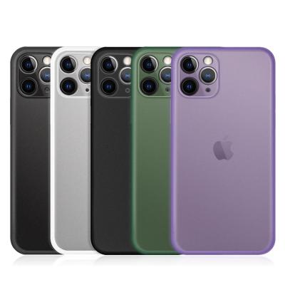 China Night Green Color PP Translucent Covers For iPhone XS Max Matte Gray Case For iPhone 11 6 7 8 11 Pro XR Back Covers for sale