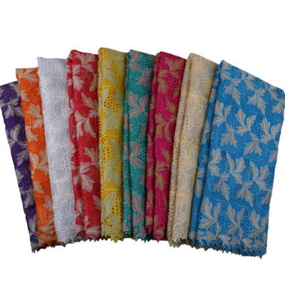 China Wholesale African Guipure Lace 5 Yards Designs Guipure Cord Lace Fabric From Nigeria / Lot Viable for sale