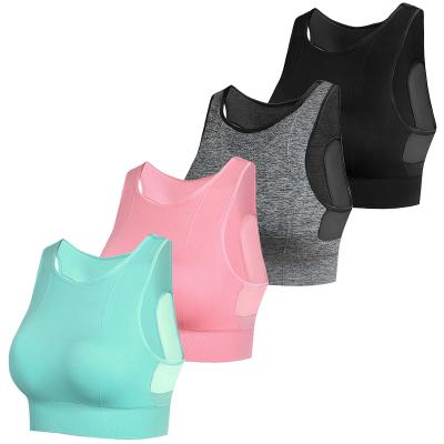 China Breathable Good Quality Seamless Sports Running Back Shock Resistant Ladies No Rims Bra Full Cup Sleep Nylon Plus Size Bra for sale