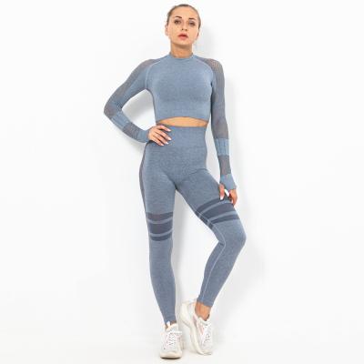 China Breathable Yoga Sets Fitness Women Yoga Pants Sets Gym Workout Sets Clothing Women for sale