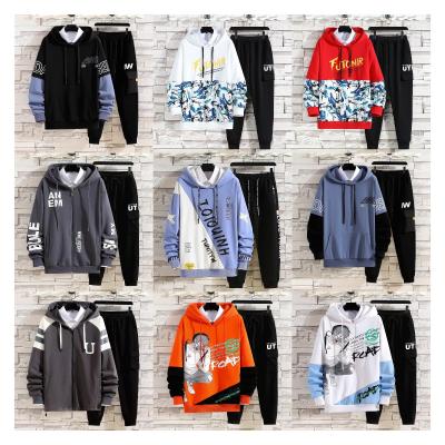 China New Breathable Men Hoodies Suit Sweatshirt Sweatshirt Suit Fleece Hoodie Sportswear Jogging Pullover Sport Suit for sale