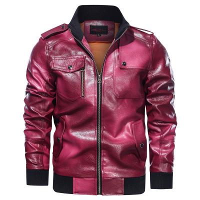 China Pakistan QUICK DRY hot sale men's white leather jacket men studded leather jacket for sale