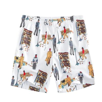 China Viable Hot Sale Mens Summer Beach Loungewear Quick-Drying Loose Floral Pants for sale