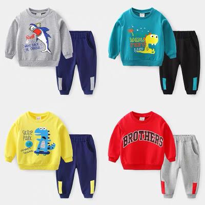 China High Quality Children's Casual Long Sleeve 100% Cotton Suit Long Sleeve T-Shirt for sale