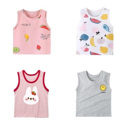 China Wholesale Summer Anti-pilling Children's Round Neck Sleeveless Boys Invest Children Leisure Vest for sale