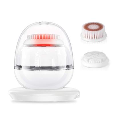 China White Deep Cleansing Deep Cleansing Brush Radio Brush Filler White Facial Cleansing Brush With Vibration Massage for sale