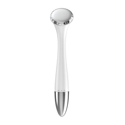 China Anti-Puffiness Mini Round Head Microcurrent Vibration Anti Aging Face Massager for sale