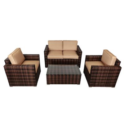 China Professional Cheap All Weather Wicker Garden Massage Rattan Furniture Outdoor Rattan Sofa for sale