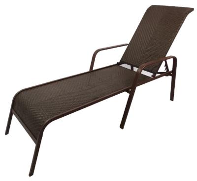 China Modern Steel Wicker Stacking Lounge Chair for sale