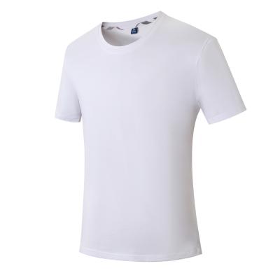 China Anti-wrinkle Summer Colorful Men's Quality T-shirt Fashion White Round Neck Plain T-Shirts for sale