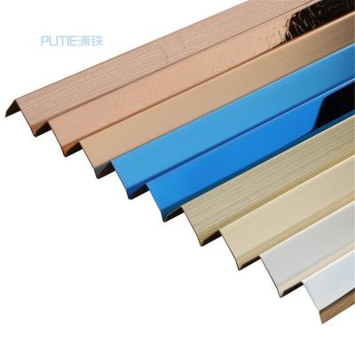 China Modern Silver Metal Trim Stainless Steel Tile Clips Decorative Metal Tile Strips For Floor 304 Grade Door for sale