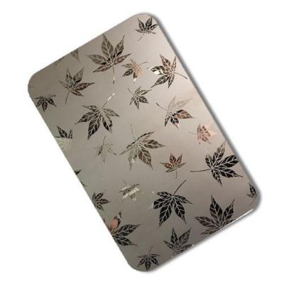 China High Quality 201 304 316 Etched Furniture Decoration Model Stainless Steel Plate Etching Panel For Home Decor for sale