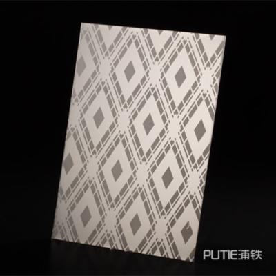 China Furniture Decoration Custom Silver Metal Etching Stainless Steel Panel Color Stainless Steel Etching Dish for sale