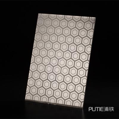 China Furniture decoration Foshan manufacture offer color stainless steel etching plate for elevator decoration or luxury doors for sale