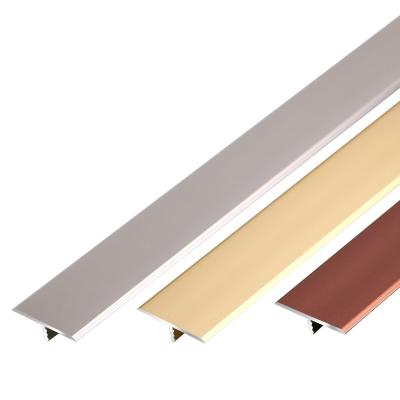 China Modern Edge Trim Tile Trim Stainless Steel SS Decoration Profiles Tile Accessories Trims 5*8 T Shaped For Wall Decoration for sale